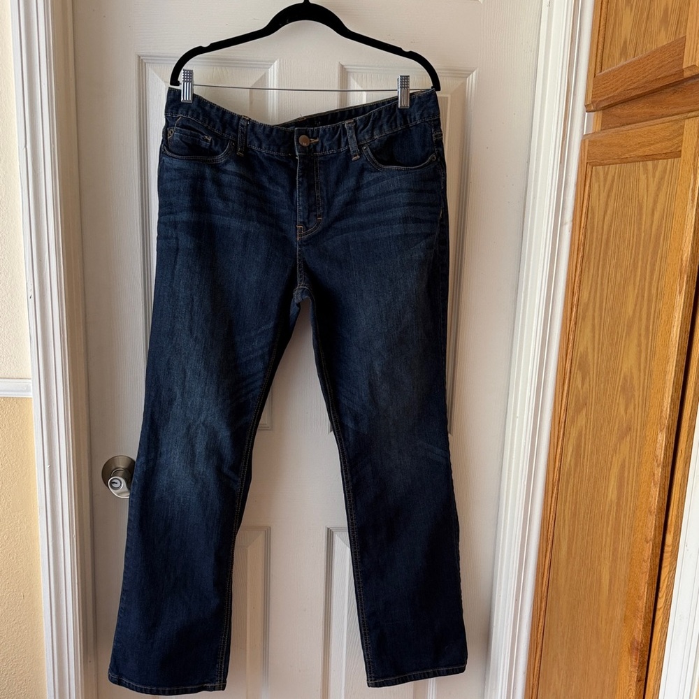 Massimo Curvy Fit Bootcut Dark Blue Denim Jeans